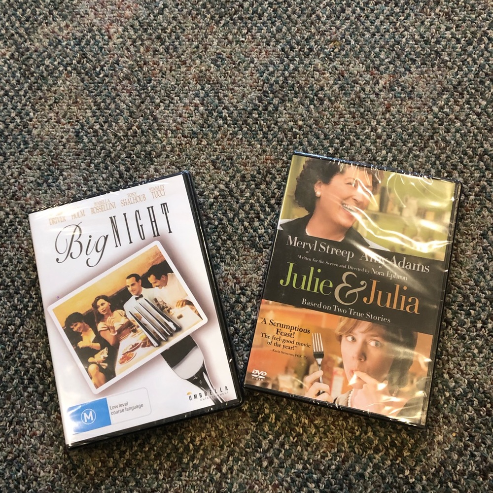 NWOT Big Night and Julie & Julia DVDs